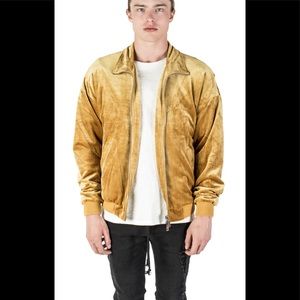 MECHALI VELOUR JACKET - MUSTARD YELLOW sz Large